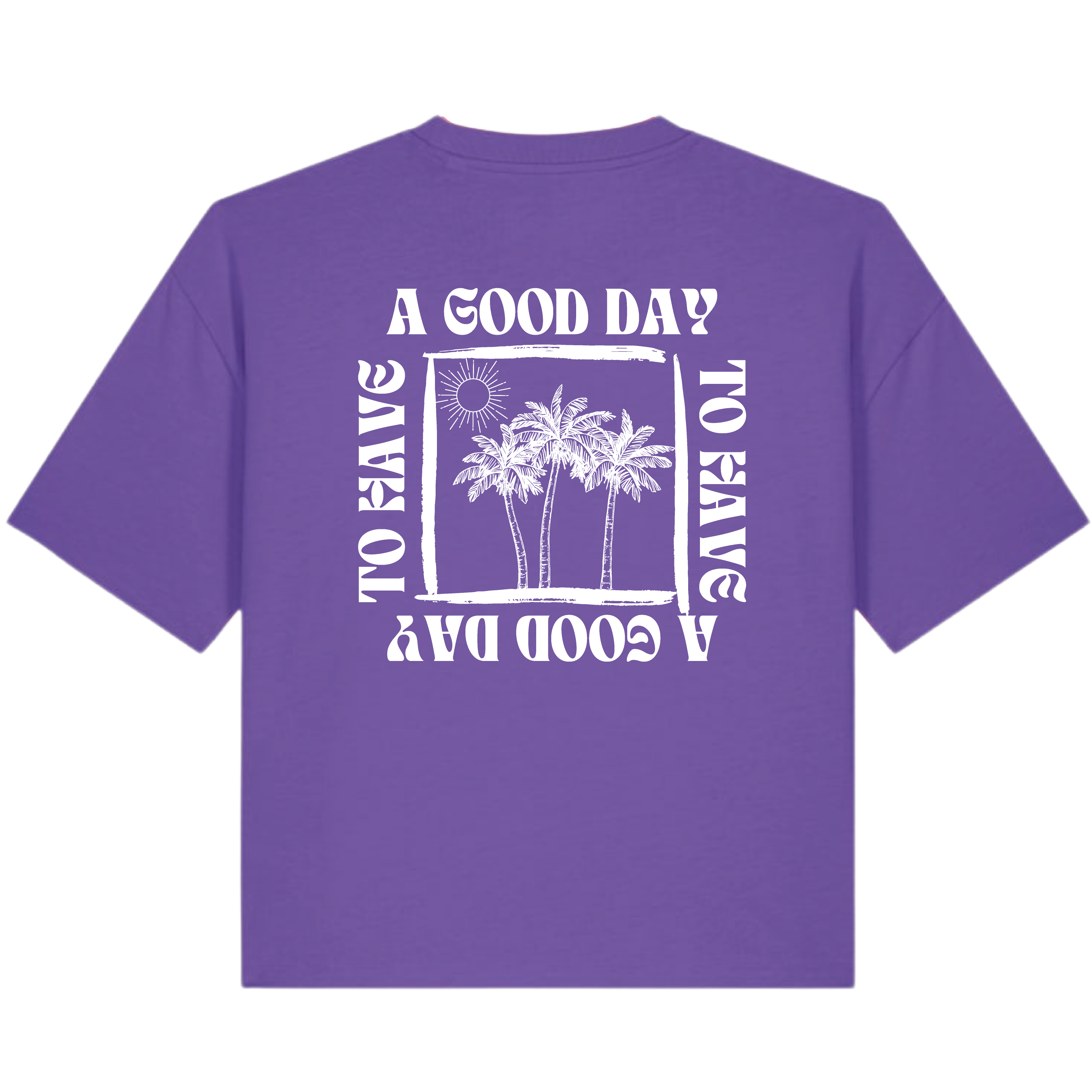 A Good Day Nova, purple love mit weißen Druck