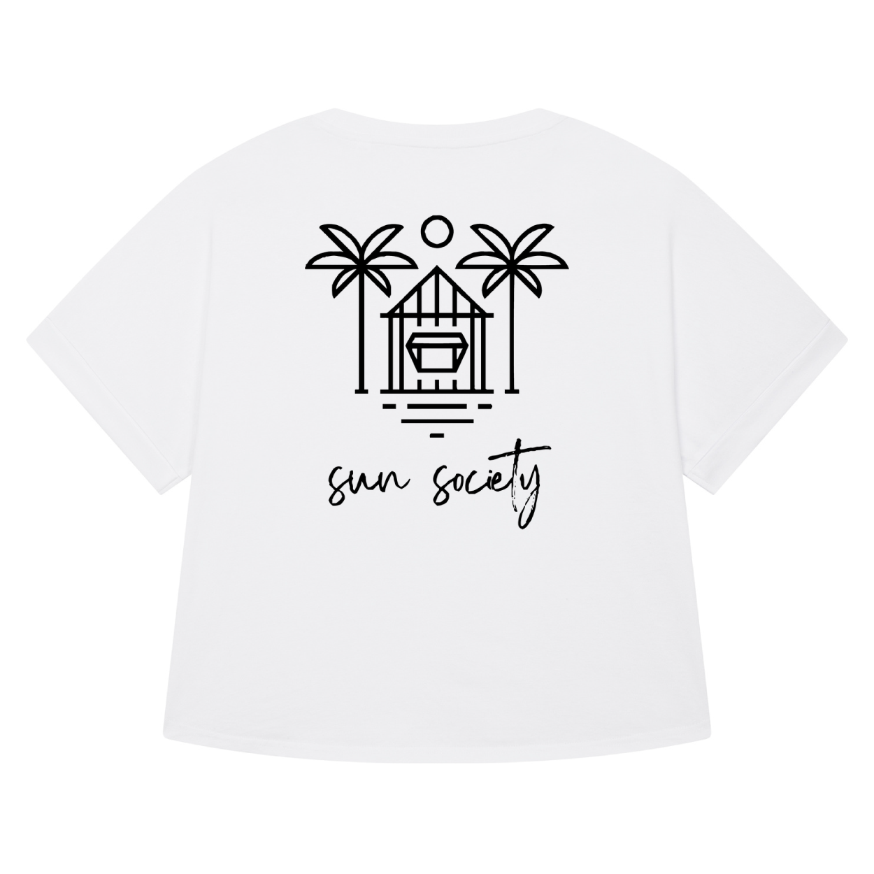 Sun Socity Collider, white mit schwarzen Druck