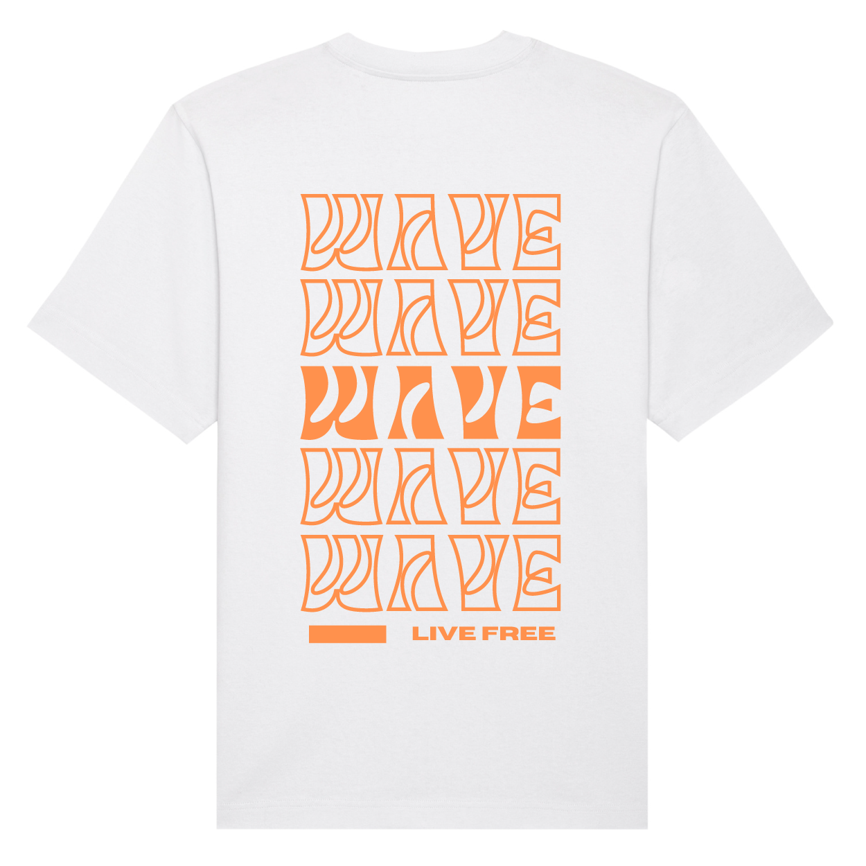 Wave Freestyler, white mit orangenen Druck