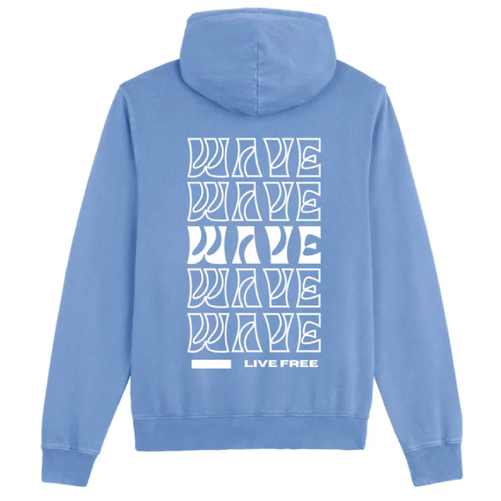 Wave Archer Vintage, G. Dyed Swimmer Blue mit weißen Druck